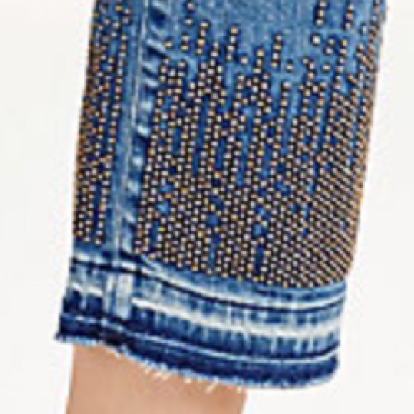 NWT True Religion Mid Rise Straight Crop jeans - Picture 8 of 8